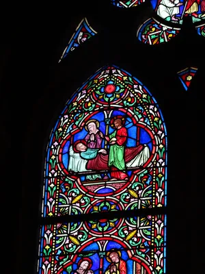 Vitrail Baie M dans l'Église Notre-Dame à Neufchâtel-en-Bray