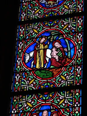 Vitrail Baie M dans l'Église Notre-Dame à Neufchâtel-en-Bray