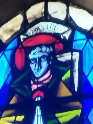 Vitrail Baie 13 : St-Marc dans l'Église Notre-Dame de Blangy-sur-Bresle