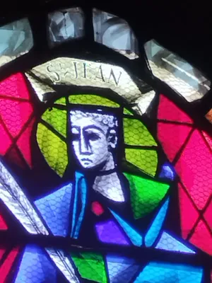 Vitrail Baie 14 : St-Jean dans l'Église Notre-Dame de Blangy-sur-Bresle