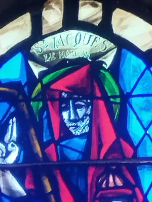 Vitrail Baie 15 : St-Jacques dans l'Église Notre-Dame de Blangy-sur-Bresle