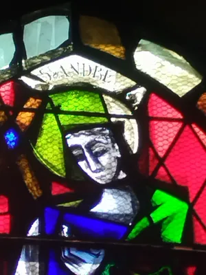 Vitrail Baie 16 : St-André dans l'Église Notre-Dame de Blangy-sur-Bresle