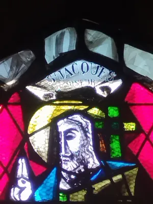 Vitrail Baie 18 : St-Jacques dans l'Église Notre-Dame de Blangy-sur-Bresle
