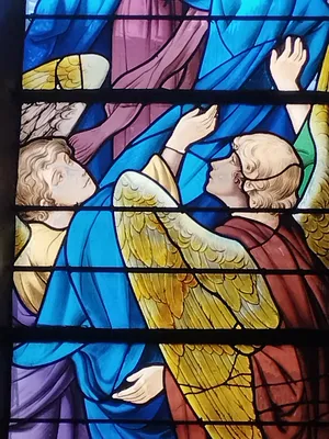 Vitrail Baie 1 de l'Église Saint-Remi d'Amfreville-la-Mi-Voie