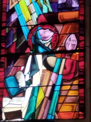Vitrail Baie 2 de l'Église Saint-Remi d'Amfreville-la-Mi-Voie