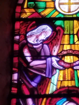 Vitrail Baie 2 de l'Église Saint-Remi d'Amfreville-la-Mi-Voie