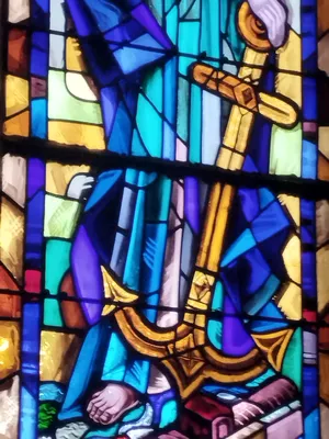 Vitrail Baie 5 de l'Église Saint-Remi d'Amfreville-la-Mi-Voie