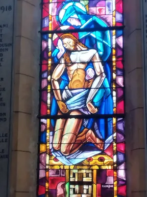Vitrail Baie 7 de l'Église Saint-Remi d'Amfreville-la-Mi-Voie
