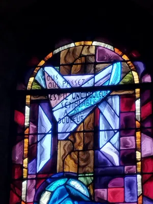 Vitrail Baie 7 de l'Église Saint-Remi d'Amfreville-la-Mi-Voie