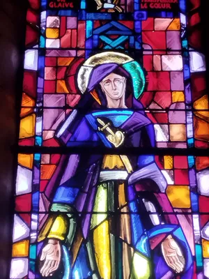 Vitrail Baie 8 de l'Église Saint-Remi d'Amfreville-la-Mi-Voie