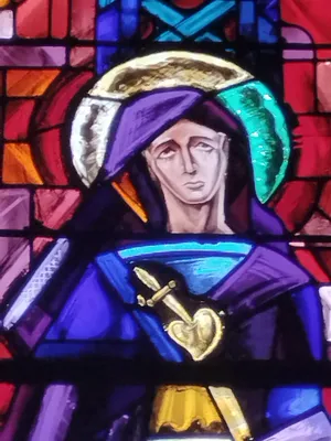 Vitrail Baie 8 de l'Église Saint-Remi d'Amfreville-la-Mi-Voie