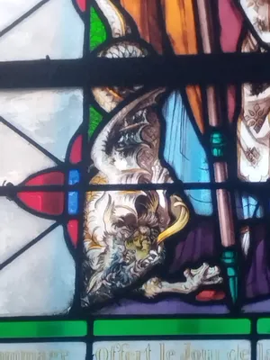 Vitrail Baie 7 : Dédicace de l'Église dans l'Église Saint-Pierre à Déville-lès-Rouen