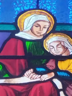 Vitrail Baie 15 : Sainte-Anne dans l'Église Saint-Pierre à Déville-lès-Rouen