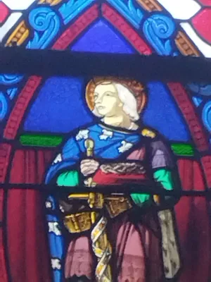 Vitrail Baie 18 : St-Louis dans l'Église Saint-Pierre à Déville-lès-Rouen