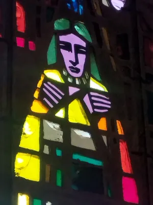 Vitrail Baie 13 : Baptême du Christ ? dans l'Église Saint-Pierre à Déville-lès-Rouen