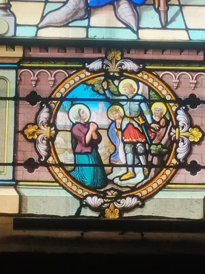 Vitrail Baie 16 : Jeanne d'Arc dans l'Église Saint-Erkonwald à Gonfreville-l'Orcher