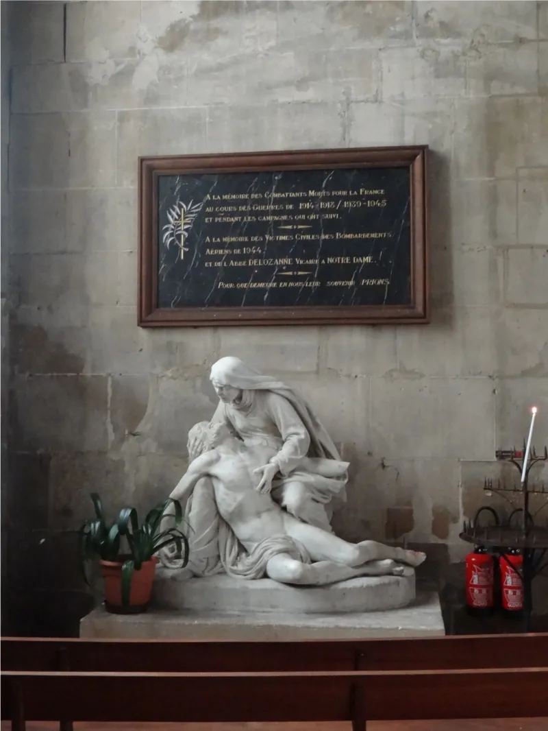 Plaque commémorative cathédrale du Havre