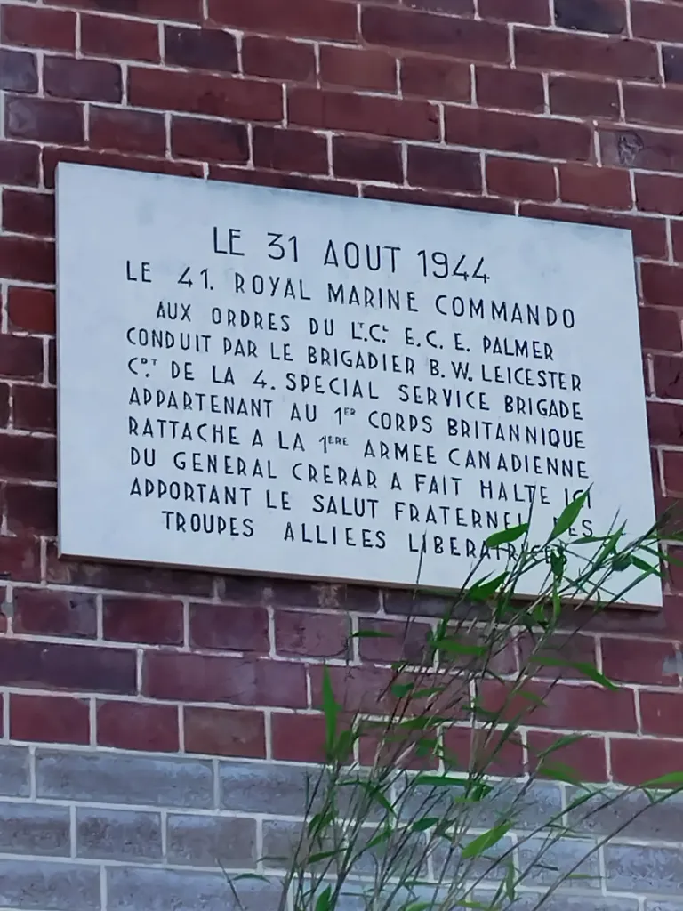 Plaque 41 Royal Marine Comando à Barentin