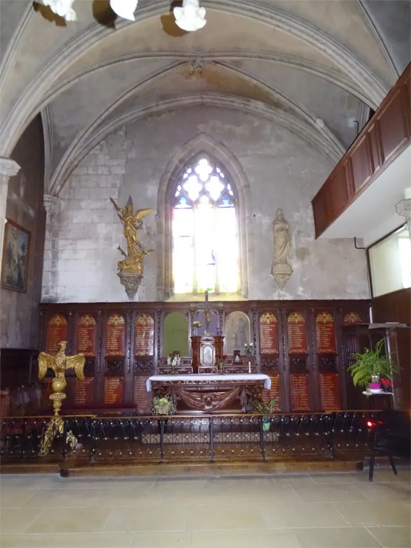 Plaque aux morts de l'église Saint-Étienne de Fécamp