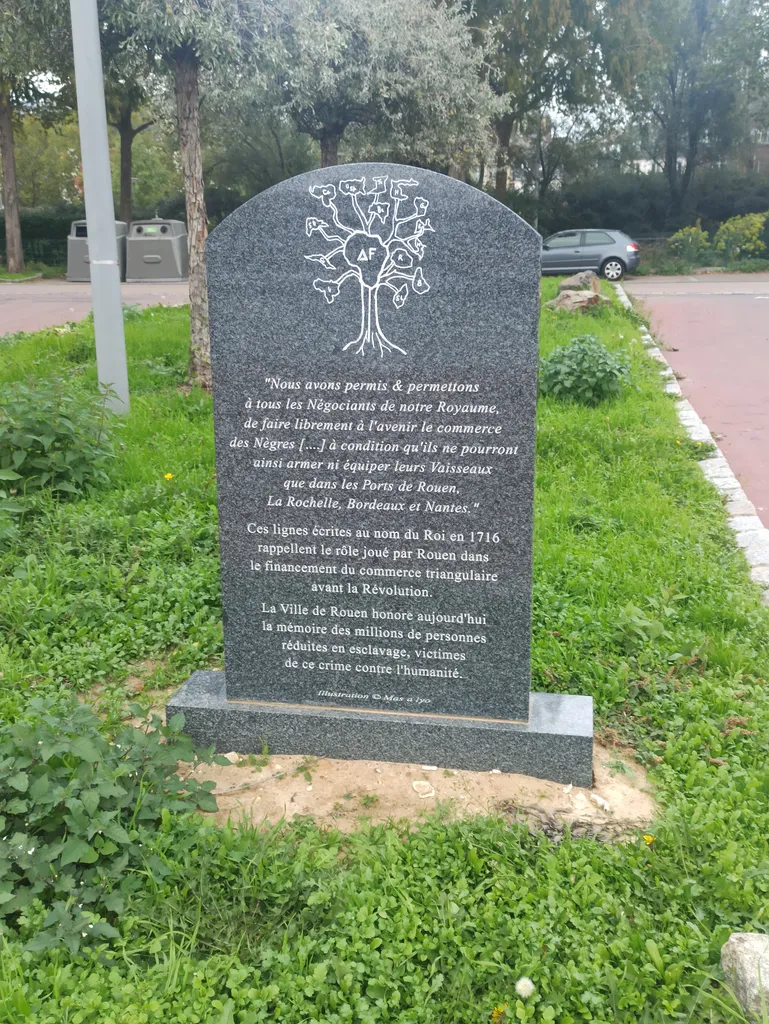 Commémoratif de l'esclavage à Rouen
