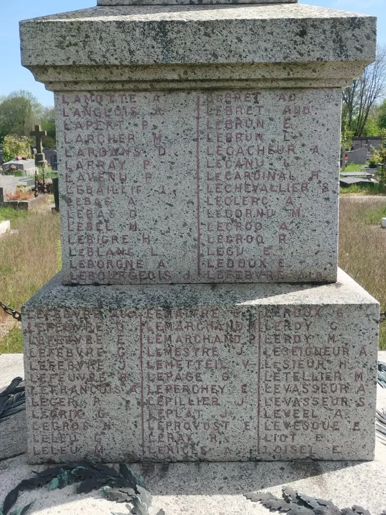 Monument aux Morts de Sanvic au Havre