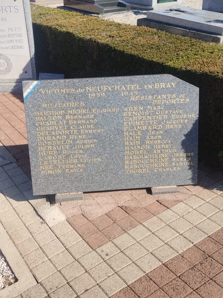 Monument aux Morts 39-45 de Neufchâtel-en-Bray
