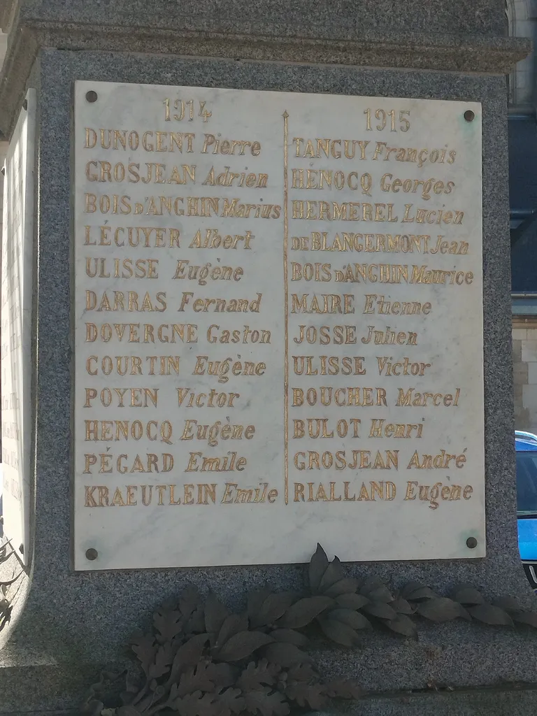 Monument aux Morts de Blangy-sur-Bresle