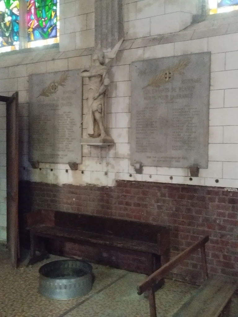 Plaques aux Morts de l'Église Notre-Dame de Blangy-sur-Bresle