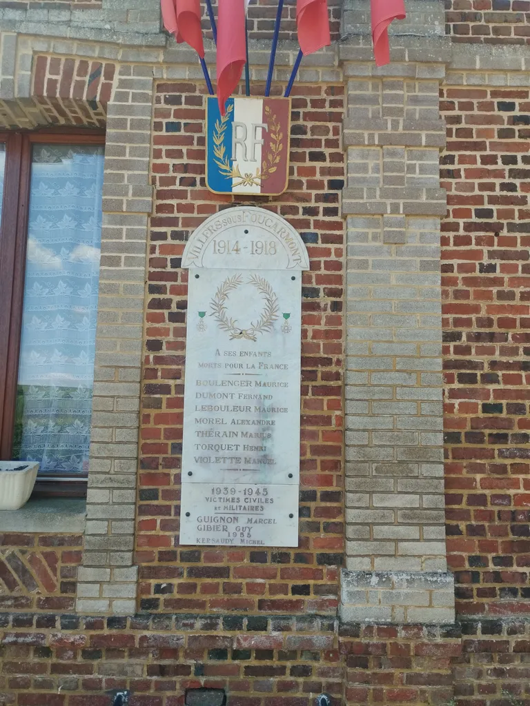 Plaque aux Morts de Villers-sous-Foucarmont
