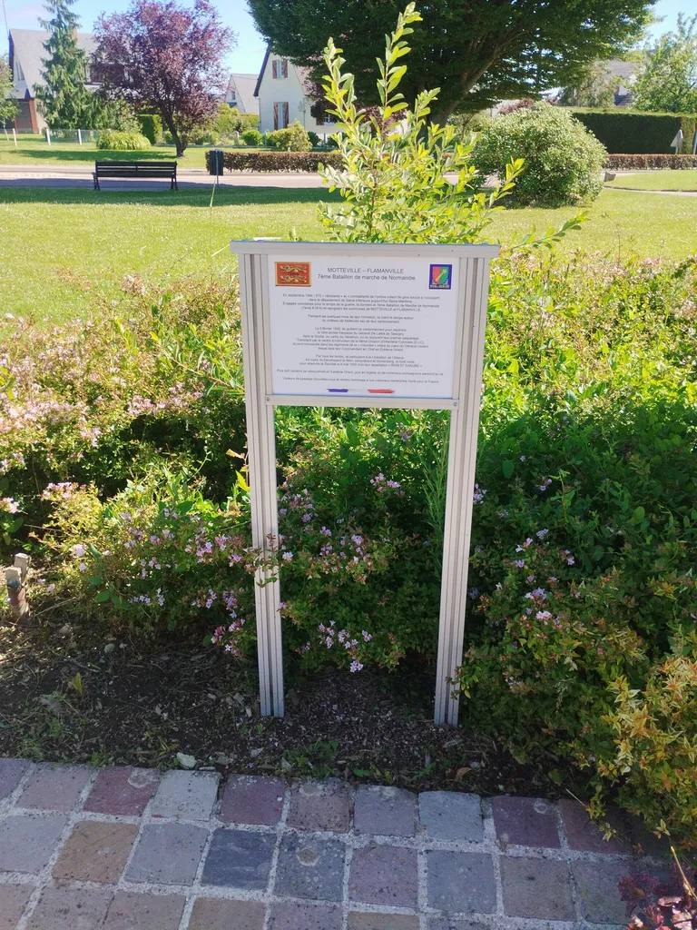Mémorial du 7e Bataillon de marche de Normandie à Motteville