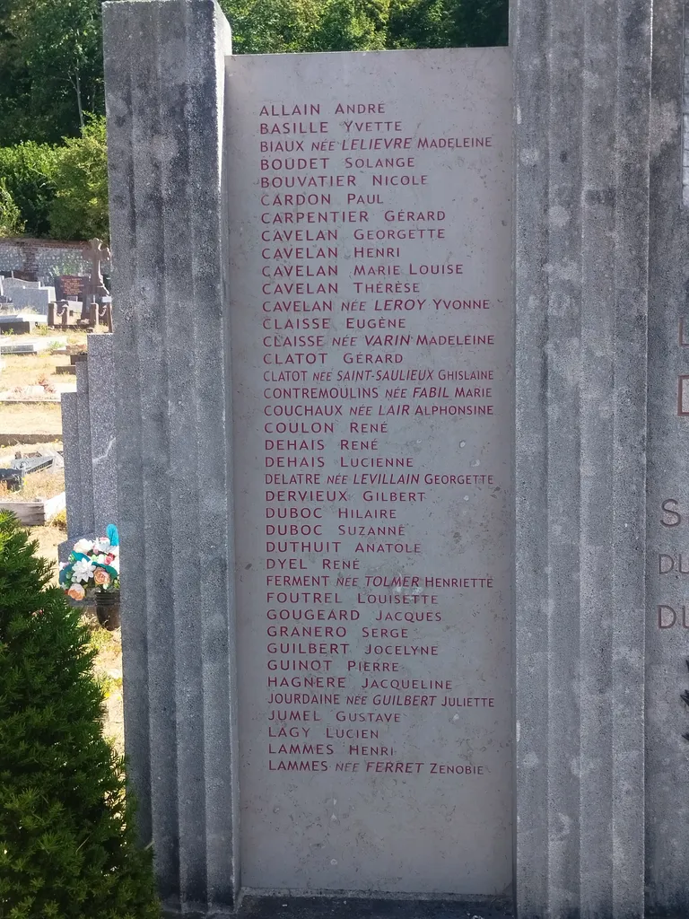 Monument aux victimes civiles de Déville-lès-Rouen