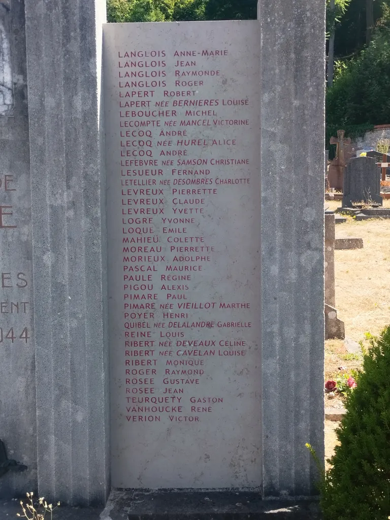 Monument aux victimes civiles de Déville-lès-Rouen