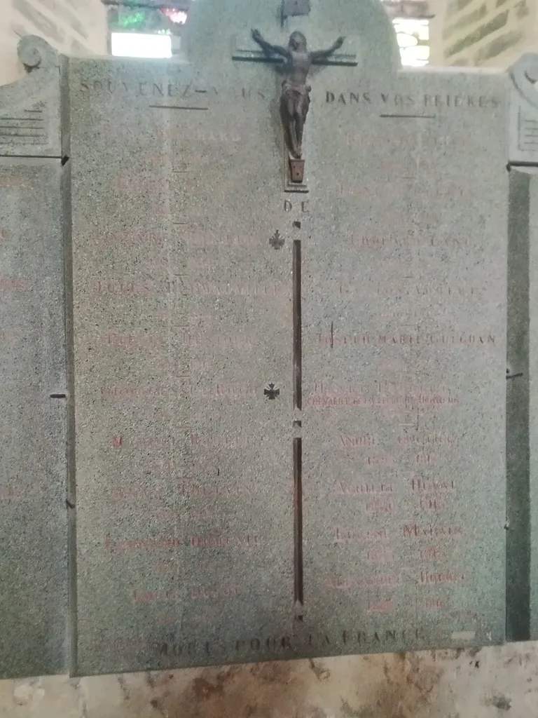 Plaque aux Morts de l'Église Saint-Erkonwald à Gonfreville-l'Orcher