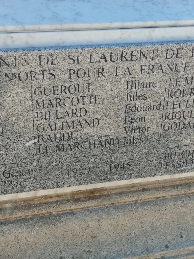 Monument aux Morts de Saint-Laurent-de-Brèvedent