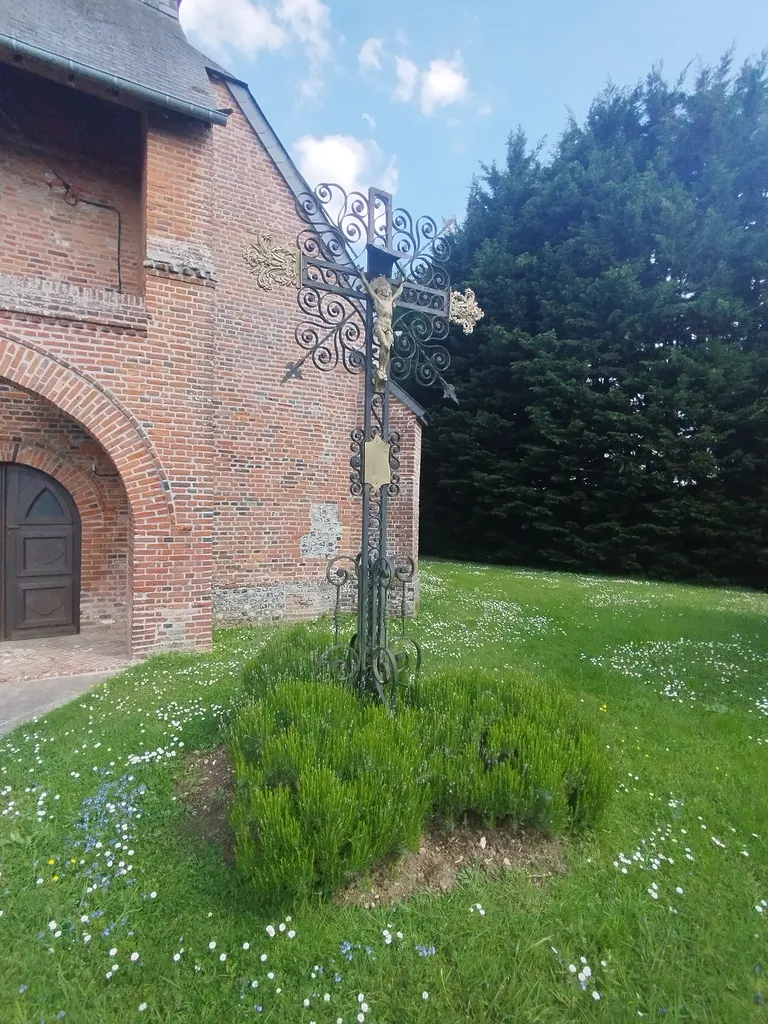 Calvaire de l'Église Saint-Martin à Saint-Martin-au-Bosc