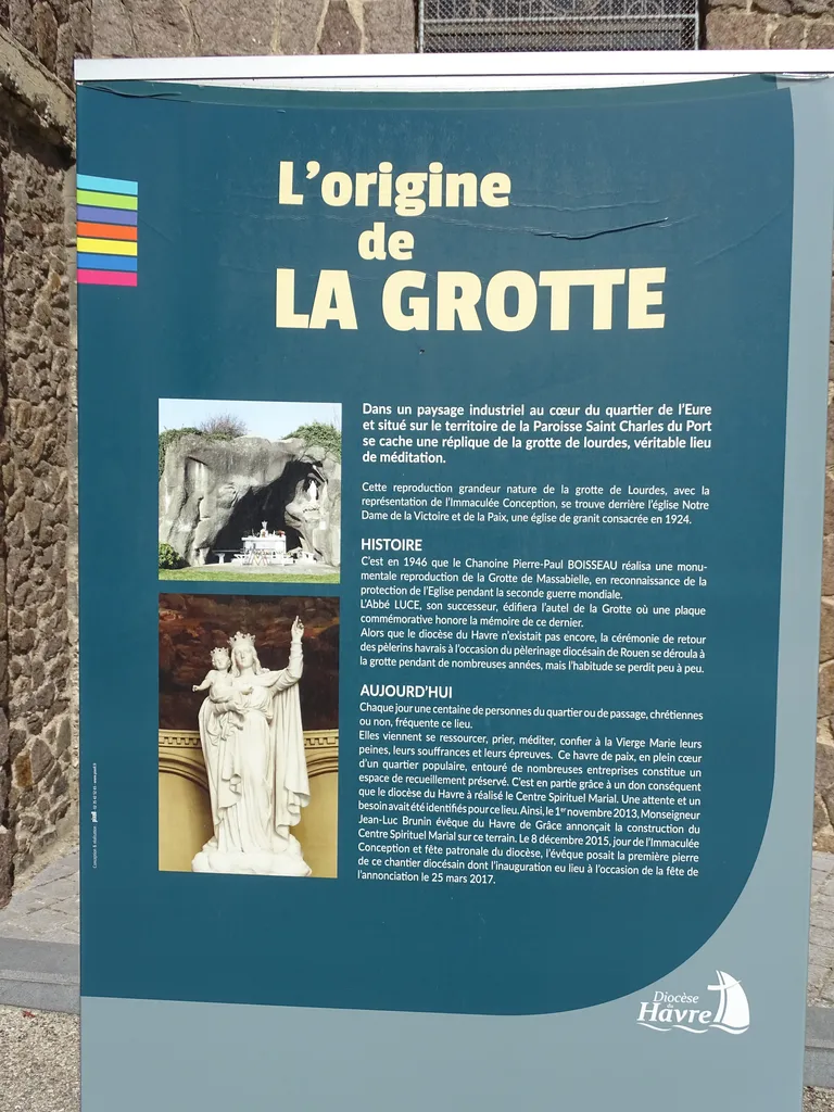 Grotte de Lourdes dans le quartier de l'Eure au Havre
