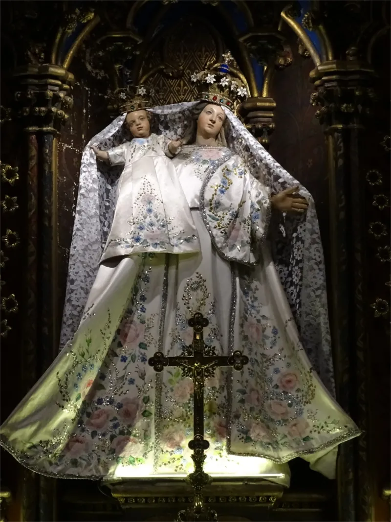 Statue : Vierge à l'Enfant dite Vierge de la basilique Notre-Dame de Bonsecours