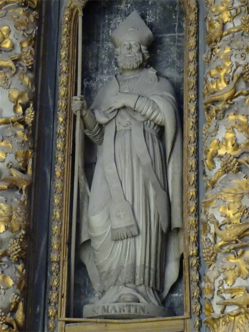 Statue de Saint-Martin dans l'église Saint-Martin d'Harfleur