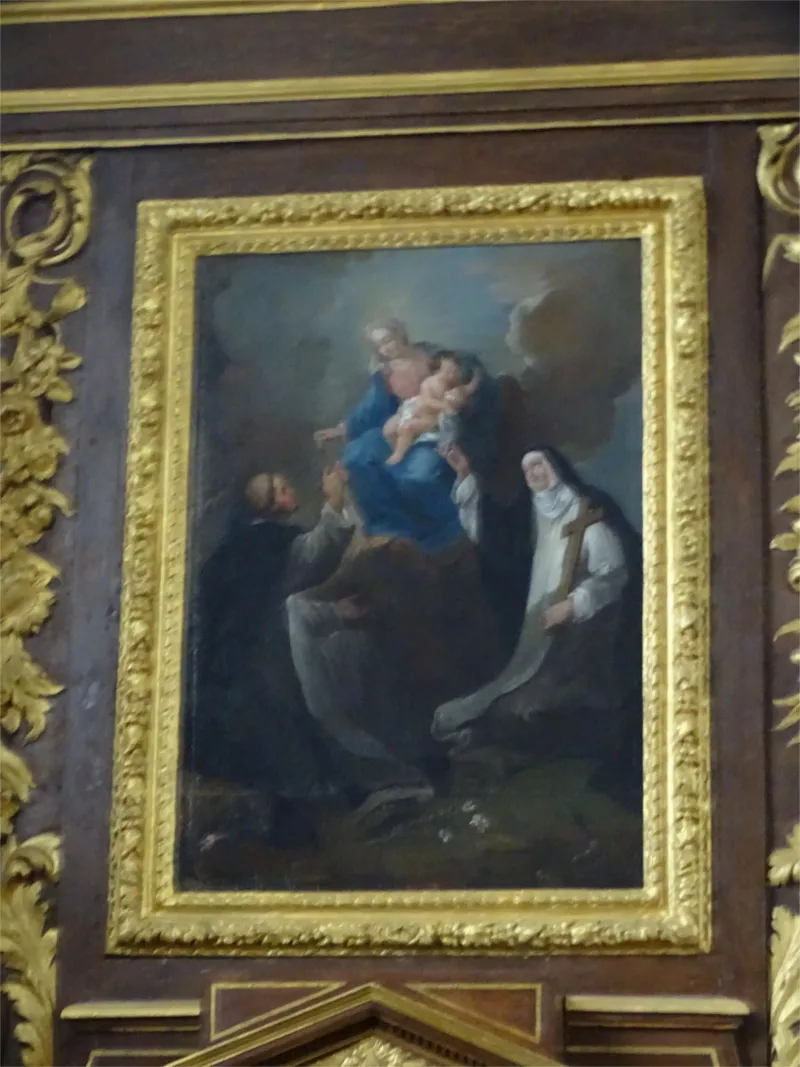 Tableau : Le Christ enfant dans l'Église Saint-Aubin de Petit-Couronne