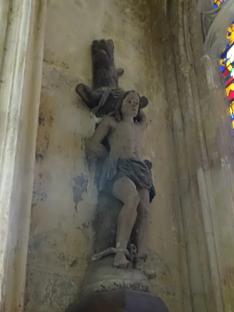Statue : Saint-Sébastien dans l'Église Notre-Dame de Caudebec-en-Caux