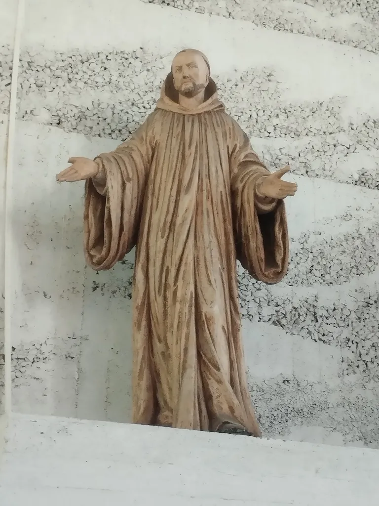 Statue de Saint-Benoît-de-Nursie dans l'Église Saint-Martin à Foucarmont