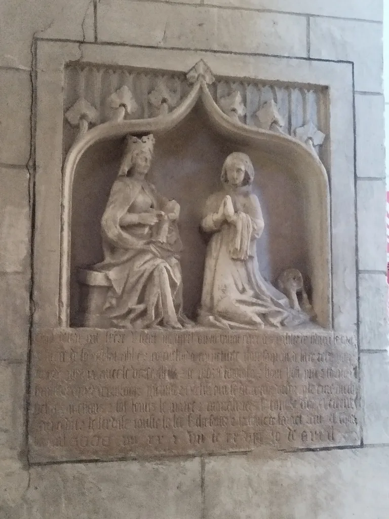 Monument sépulcral : Vierge à l'Enfant et donateur dans l'Église de Blangy-sur-Bresle