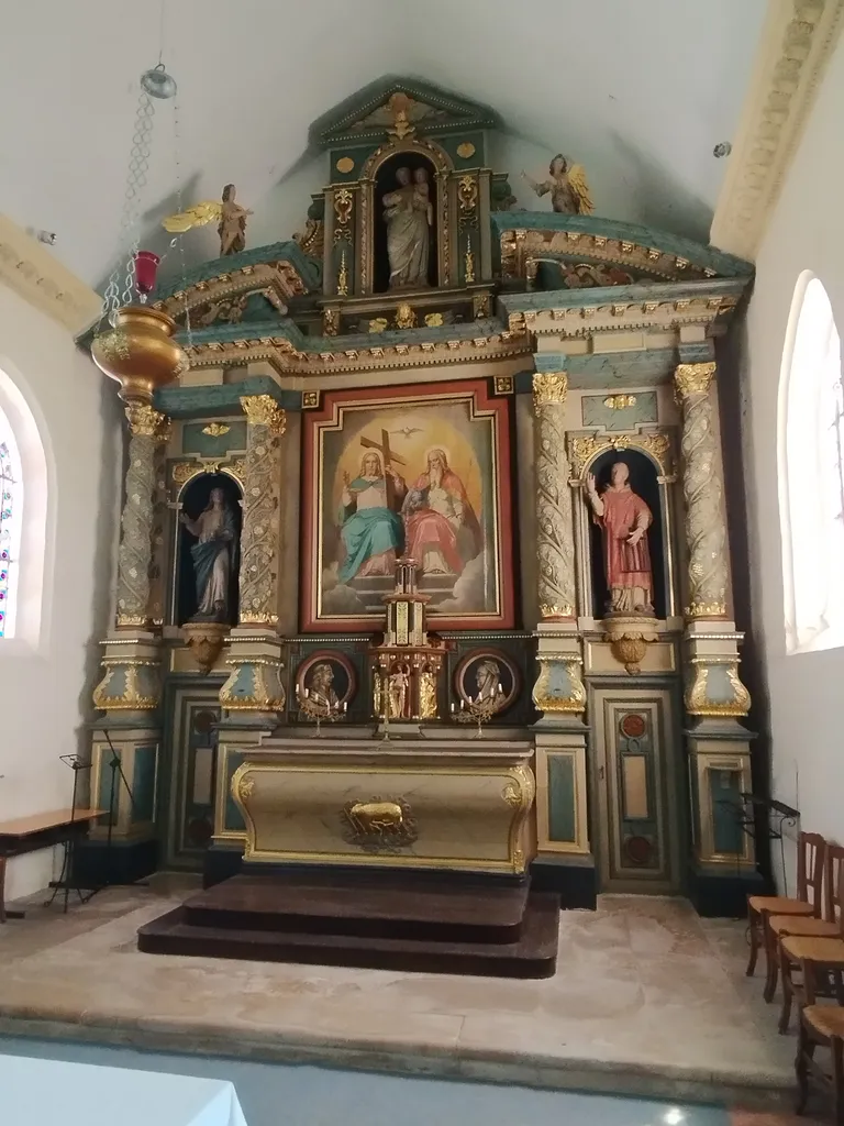 Statue de Saint-Laurent dans l'Église Saint-Laurent à Rétonval