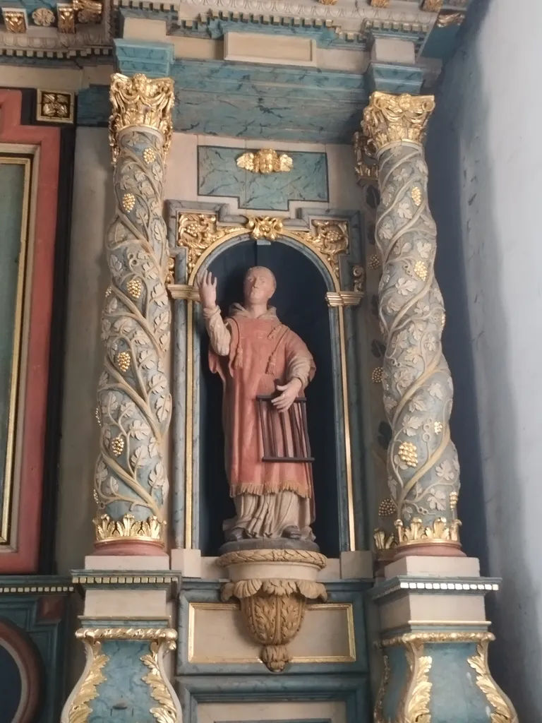 Retable et tabernacle du maître-autel de l'Église Saint-Laurent à Rétonval