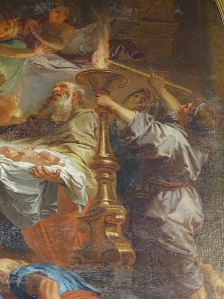 Tableau : La Présentation au Temple dans l'Église Notre-Dame-de-l'Assomption à Pavilly