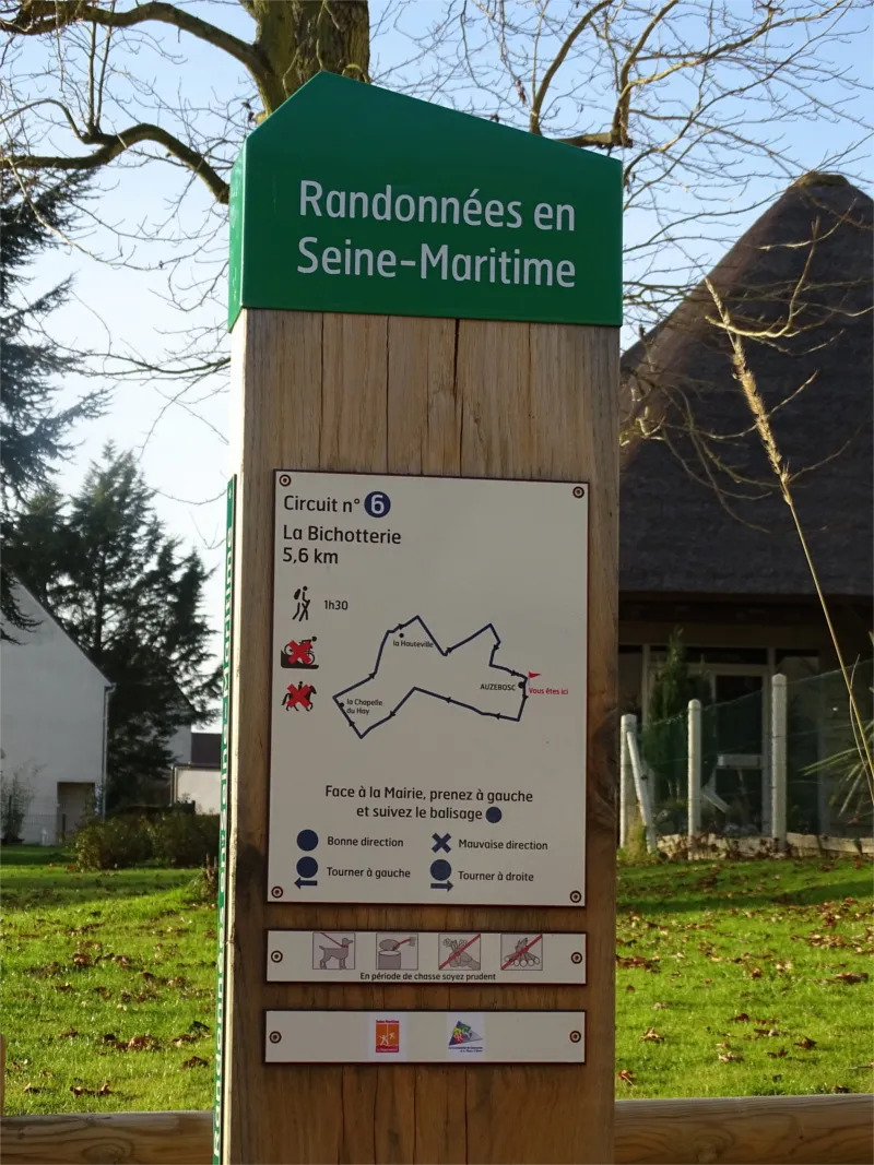 Randonnées en Seine-Maritime : N°3 La Bichotterie à Auzebosc