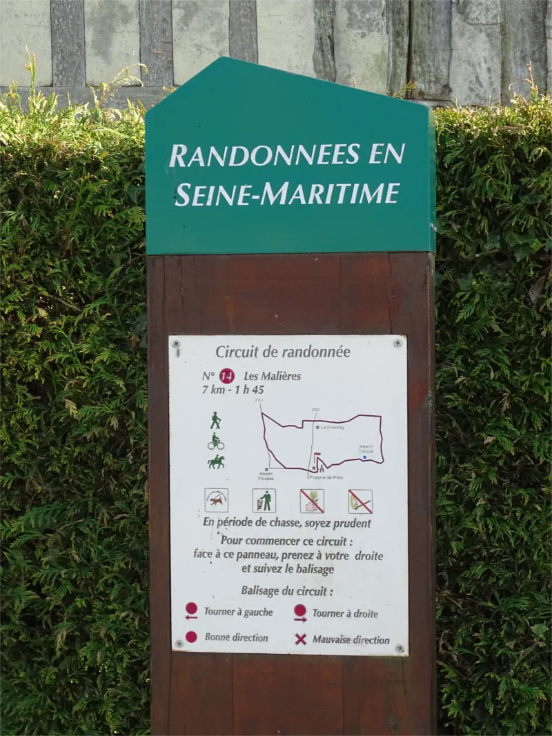 Randonnées en Seine-Maritime : N°14 Les Malières à Fresne-le-Plan