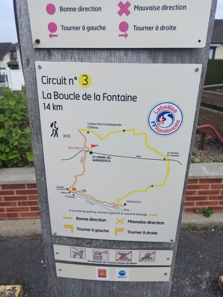 Randonnées en Seine-Maritime : N°3 La Boucle de la Fontaine à Saint-Pierre-de-Varengeville
