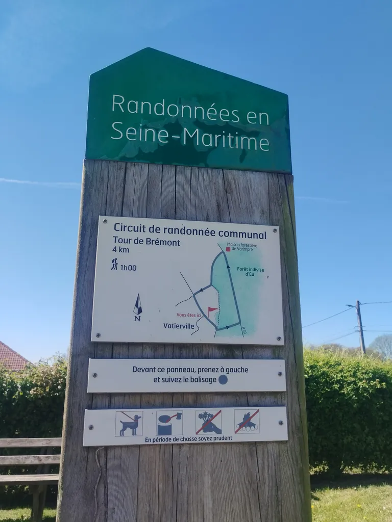 Randonnées en Seine-Maritime : Tour de Brémont à Vatierville