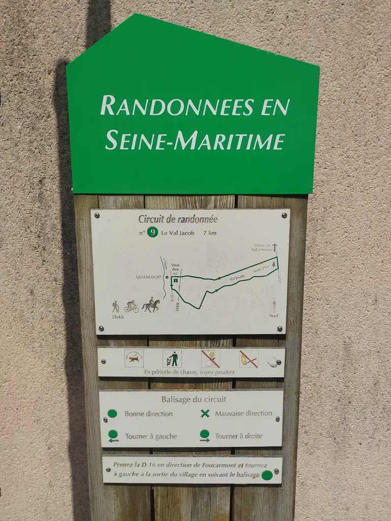 Randonnées en Seine-Maritime N° 9 : Le Val Jacob à Fallencourt